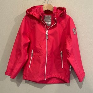 EUC size 6 ReimaTec Candy Pink Soutu Rain Jacket!